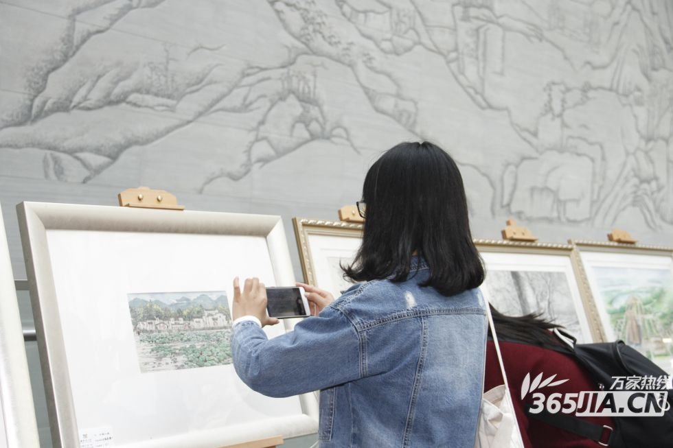 “安徽名人馆杯”首届手绘艺术大赛作品展开幕